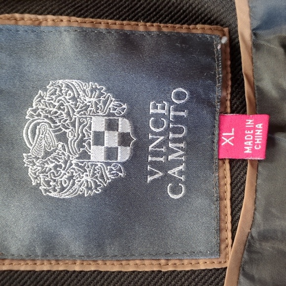 Vince Camuto Hooded Black Quilted Sleeve Jacket Size XL - Picture 7 of 9